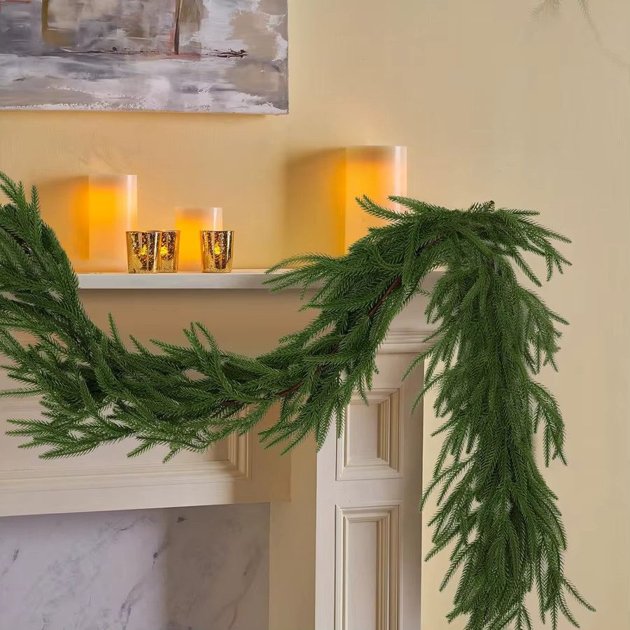 Künstliche Rattan-Ranken von smr in Grün für Weihnachtsbaum, Kranz und Garten-Dekoration - Bild 4