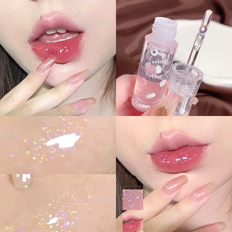 Cappuvini Lipgloss-Set, glänzend, Lippenöl, Unisex - Bild 3