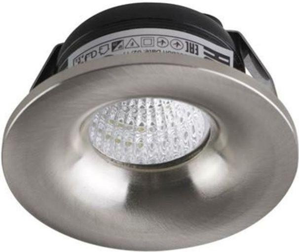 LED-Einbaustrahler in Mattchrom, runder LED-Spot mit 3W und 4200K Cool White für den Innenbereich - Bild 1