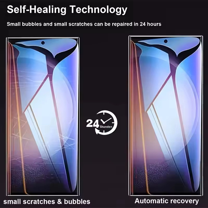 2er-Pack Hydrogel Displayschutzfolie für Samsung Galaxy S25 S24 S23 S22 S21 Ultra Plus A55 A54 A35 A15 transparent - Bild 4