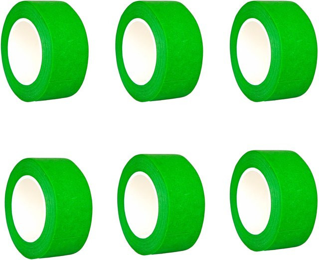 6 Rollen grünes Malerband aus Papier, rückstandsfreies Abdeckband zum Malen, Basteln und Dekorieren - Bild 1