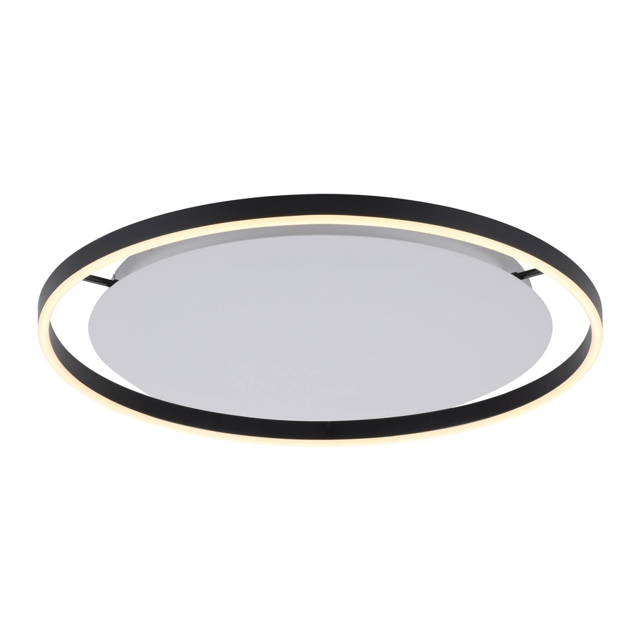 Just Light LED-Deckenleuchte Ritus in Weiß und Anthrazit aus Metall mit modernem Ring-Design, H: 5,3 cm, Durchmesser: 60 cm - Bild 2