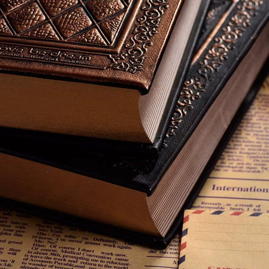 Evangelium der Liebe Vintage Notizbuch aus geprägtem Kunstleder in Braun mit Hardcover und blanken Seiten - Bild 3
