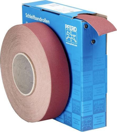 PFERD Schleifbandrolle SBR Korund für universelle Anwendung auf Metall, Körnung: 220, Breite: 40 mm, Länge: 50 m - Bild 1