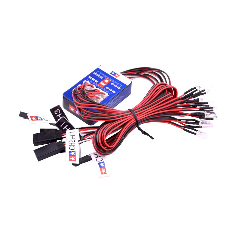 RC 12 LED-Beleuchtungssimulations-Blitzlicht, steuerbares Dual-Blitzlicht-Set, für 1/10 RC-Autos - Bild 2