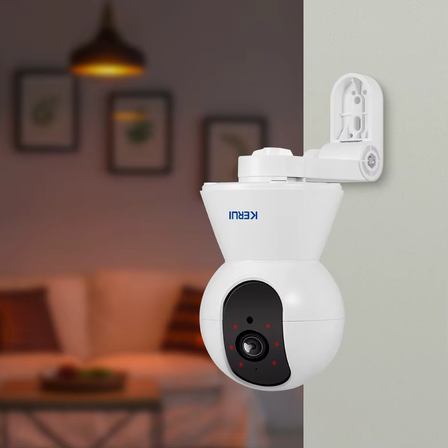 Kerui Tuya Smart Mini Wifi IP-Kamera 4K 8MP mit Halterung, White, Indoor Wireless Home Security mit KI-Personenerkennung und CCTV-Überwachung - Bild 4