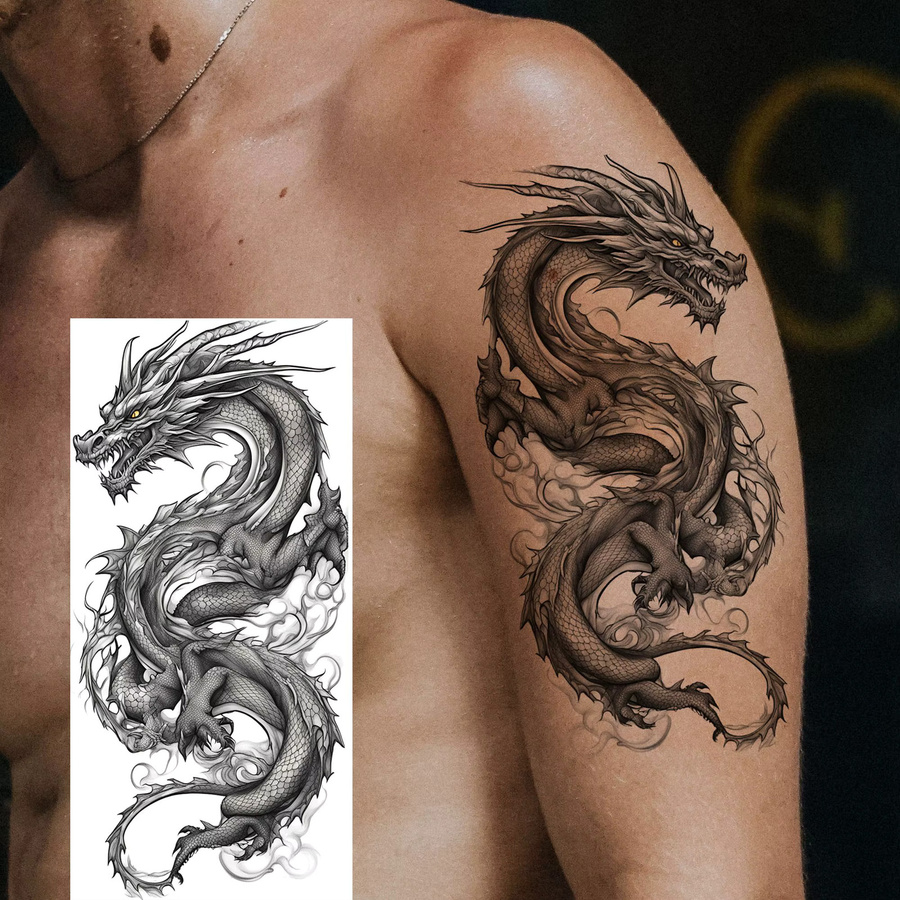 YURAN Temporäre Tattoos, Unisex, 1 Blatt - Bild 2
