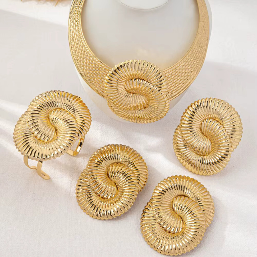 XIGUO Schmuck-Set, Gold, Böhmisch - Bild 2