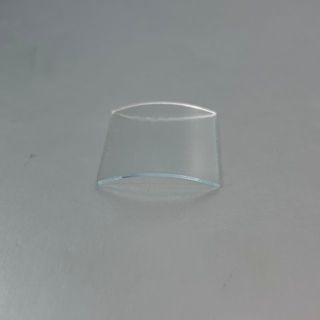 Rechteckiger Uhrenkristall, 35 mm x 35 mm, gebogenes Mineralglas - Bild 1