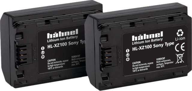 Hähnel HL-XZ100 Li-Ion Akku-Set in Schwarz (2er Pack) - Bild 1