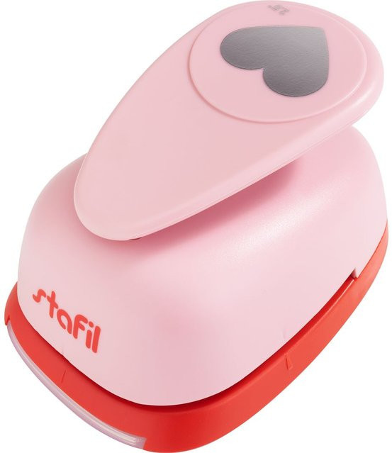 Stafil Motivlocher Herz in Pink mit 6,2 cm Durchmesser - Bild 1