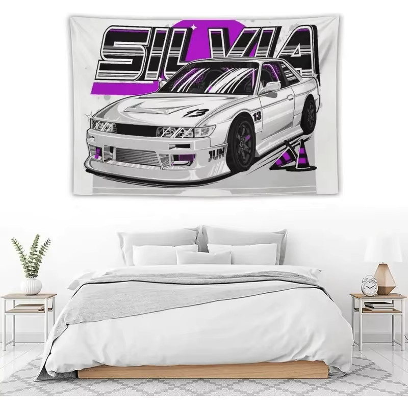 VIKAMA Street-Racing Auto Teppich in Multicolour für Schlafzimmer und Gaming-Zimmer - Bild 1