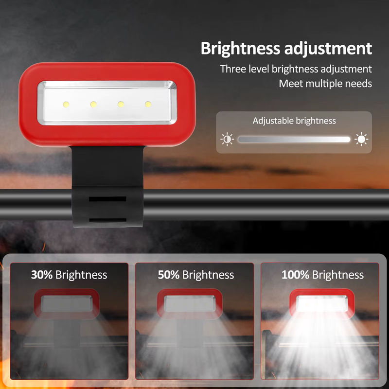 Willstar LED-Grillleuchte mit Magnetfuß und dimmbarer Helligkeit in Rot und Schwarz - Bild 4