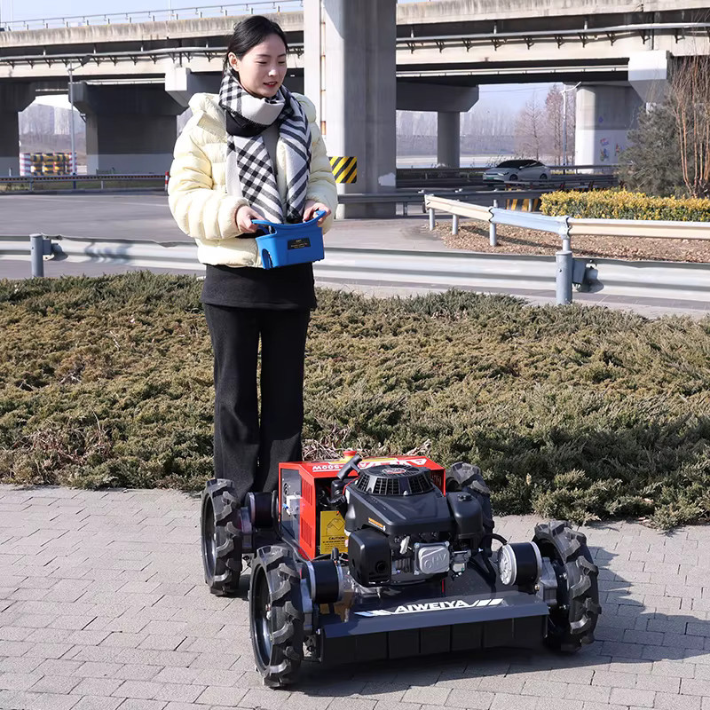 TONGZHONG Multifunktionaler ferngesteuerter Rasentraktor mit Nullwendekreislenkung, Gartenmäher und Trimmer in Rot - Bild 2