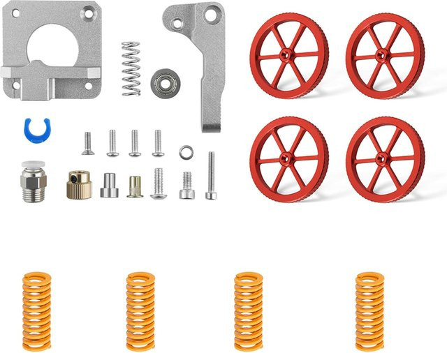 TWO TREES Upgrade-Set für FDM 3D-Drucker mit Metallextruder und 4 Hand Twist Leveling Werkzeugen in Bunt - Bild 1