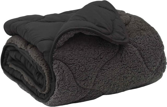 vidaXL Winterbettdecke aus Mikrofaser in Anthrazit, B/B: 240 x 220 cm - Bild 1