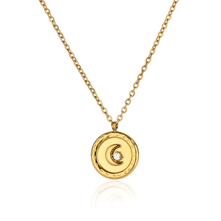 HPTOTMG Halskette, Edelstahl, Gold, Zirkonia, Damen - Bild 2