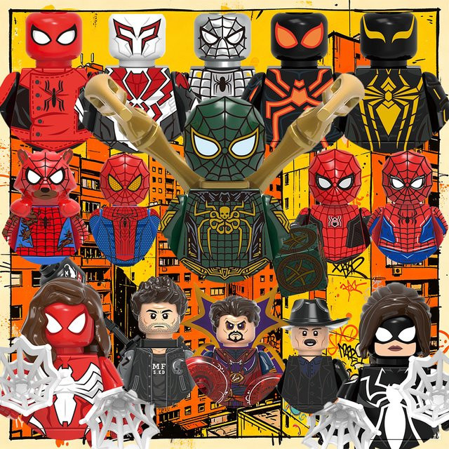 Spiderman SpiderGirl, Mini-Bausteine Konstruktionssteine, Marvel - Bild 1