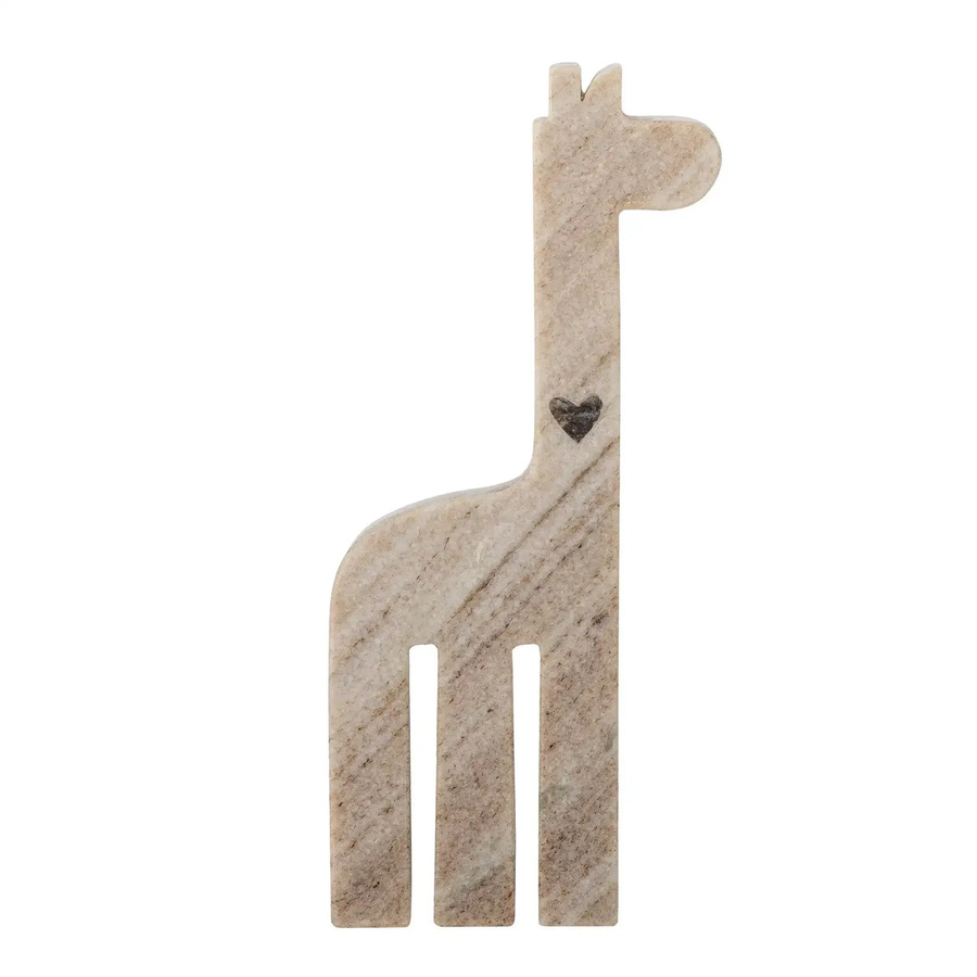 Bloomingville Mini Camy Skulptur Giraffe aus Marmor in Beige, Höhe: 25,5 cm - Bild 1