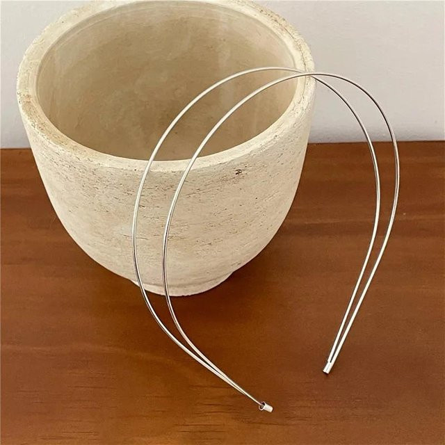 YULIN Haarreifen, Doppelwurzel, Gold Silber, Damen - Bild 1