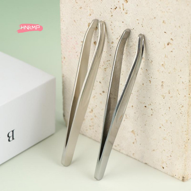 BMPEIC Pinzette mit rundem Kopf für Gesicht und Augenbrauen, Unisex - Bild 1
