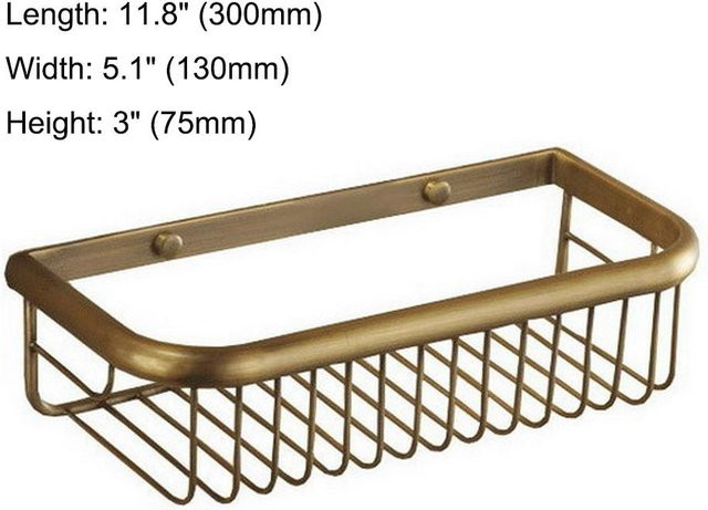 Yiran Furniture Wandmontiertes Aluminium-Abtropfgestell für Badezimmer und Küche in Gold - Bild 1