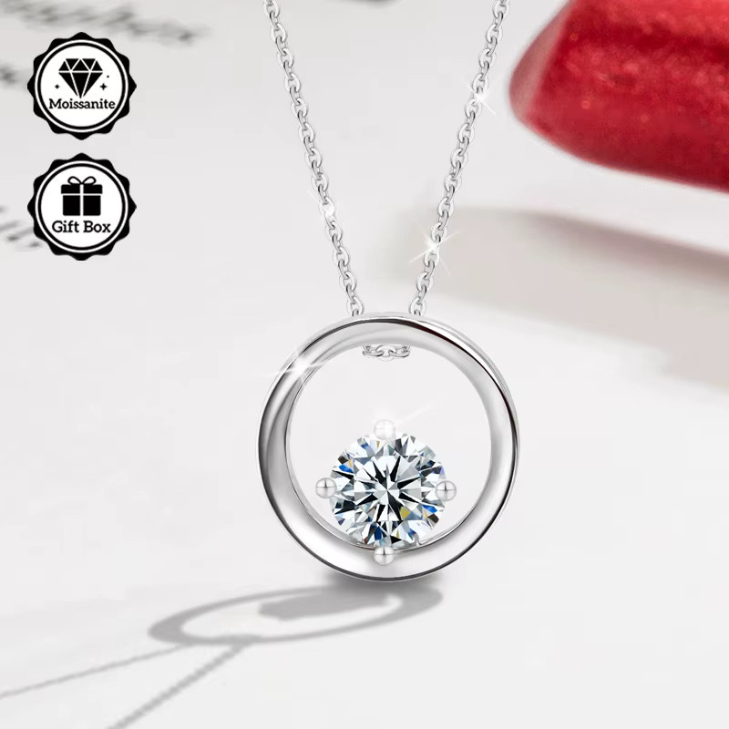 LAMVOICE Halskette, Silber, Moissanit, 0,5 Karat, Damen - Bild 2