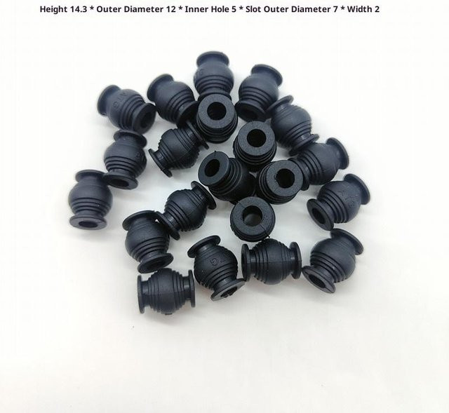 SD&HI 5 Stück schwarze Gimbal-Gummipads für Neo Dämpfungskissen Stoßdämpfer DIY Drohnen Zubehör - Bild 1