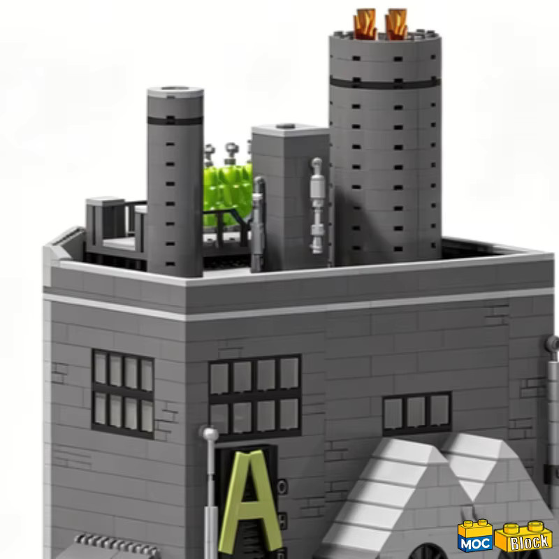 ACE Chemie-Gebäude mit Man-Bat-Lab, Modellbausatz, 3.112 Teile - Bild 3