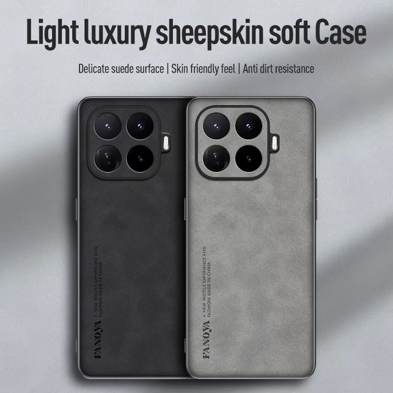 Luxuriöse Retro-Lederhülle für Xiaomi 17T Pro, Xiaomi 17T und Xiaomi 17T Pro 5G, stoßfeste matte Silikonhülle in Braun oder Grau - Bild 2