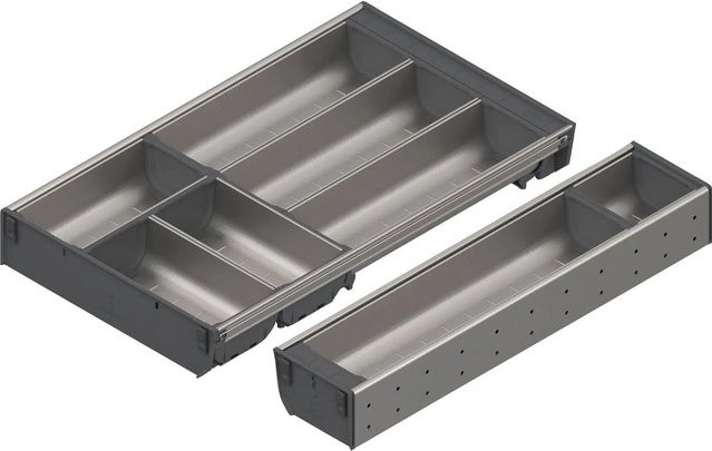 Blum Orga-Line Besteckeinsatz Schalen-Set Grau für Korpusbreite 500-599 mm, Nennlänge 500 mm, B/T/H: 50,0 x 38,0 x 75,0 cm - Bild 1
