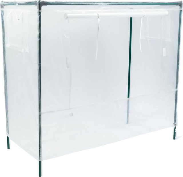 Pergart Hochbeetabdeckung eckig M, transparent, B: 55 cm, T: 118 cm, H: 105 cm - Bild 1