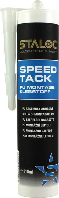 Staloc Speed-Tack Montagekleber Beige, lösungsmittelfreier Polyurethan-Montageklebstoff in der 310 ml Kartusche - Bild 1