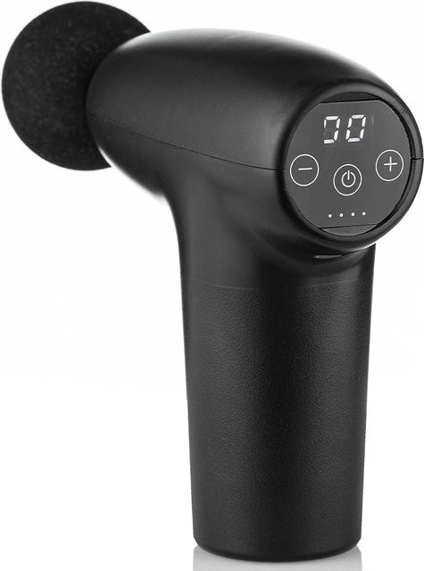 TOPFIT Mini-Massage-Pistole in Schwarz inklusive 4 Massageköpfen - Bild 1