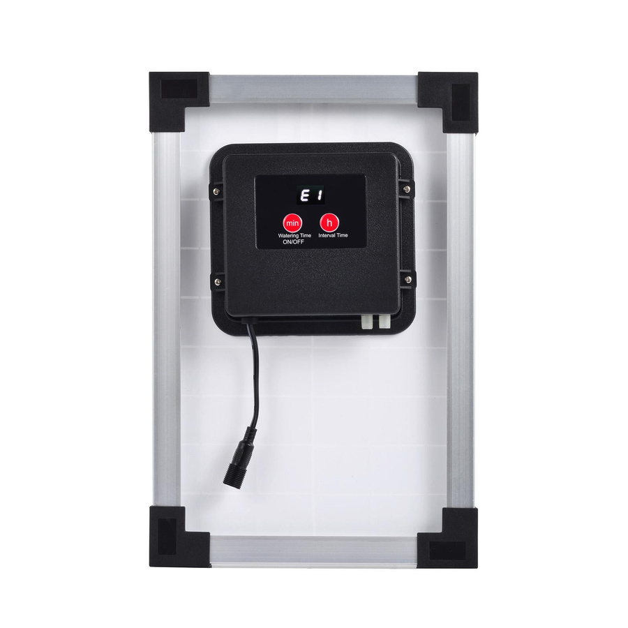 Aimo Solarbetriebenes automatisches Tropfbewässerungssystem mit 2200-mAh-Akku und Timer-Funktion, Weiß - Bild 5
