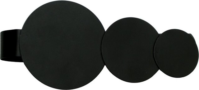 Gardinia Raffhalter in Kreisoptik aus Metall, Schwarz - Bild 1