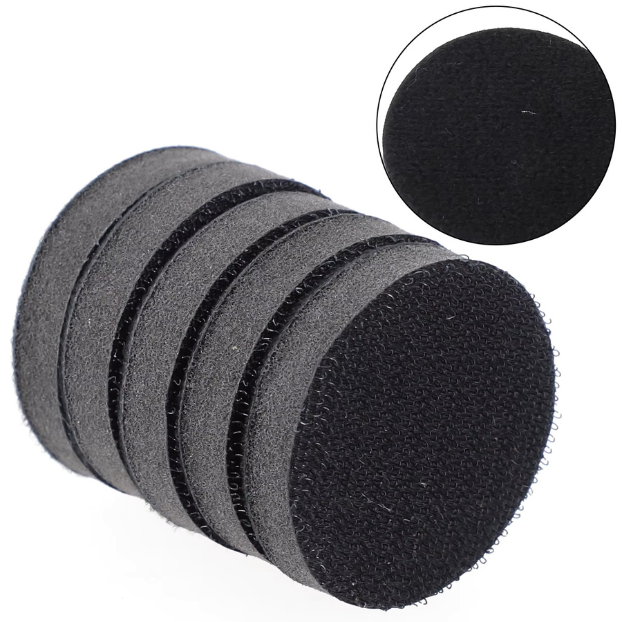 DAZZLEEX 5er Set Weiche Dichte Schwamm Interface Pads als Polierkissen und Puffer Stützteller für Polierwerkzeuge, Durchmesser: 50 mm und 75 mm - Bild 2