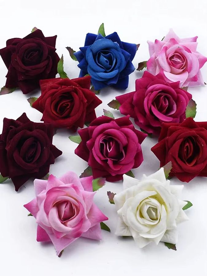 TTCY Künstliche Blumen als dekoratives Bouquet für Hochzeiten, Gartenbögen und DIY-Geschenke, Multicolor - Bild 4