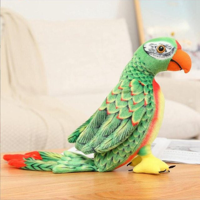 Farbsimulation Papagei Zoo Vogel, Plüschtier, Bunt, ab 0 Jahren - Bild 1