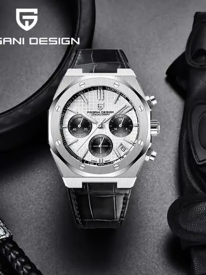 Pagani Design Chronograph, Quarz, Edelstahl, 40 mm, Herren - Bild 6