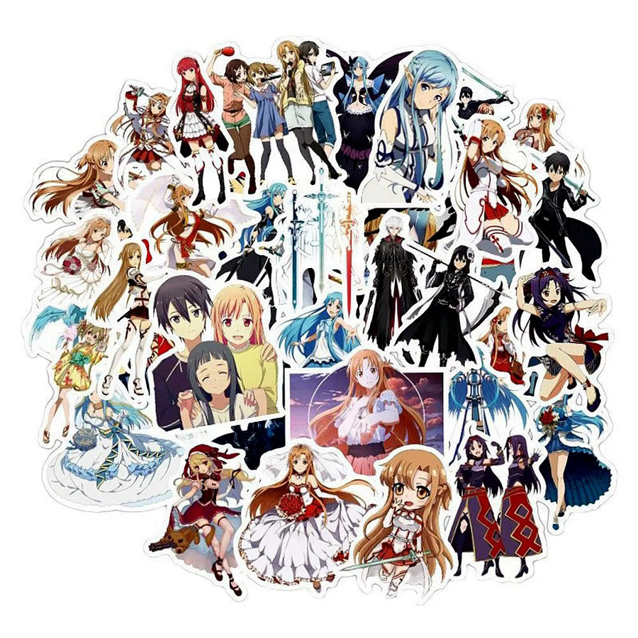 Bandai Sword Art Online Anime-Aufkleber, Zubehör, Bunt / Mehrfarbig - Bild 2