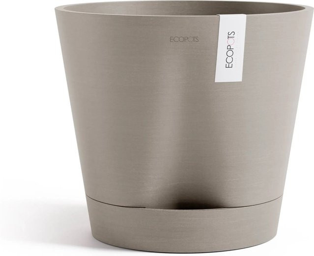 Ecopots Pflanztopf Venice Braungrau rund Höhe: 30 cm, Durchmesser: 26,3 cm - Bild 1
