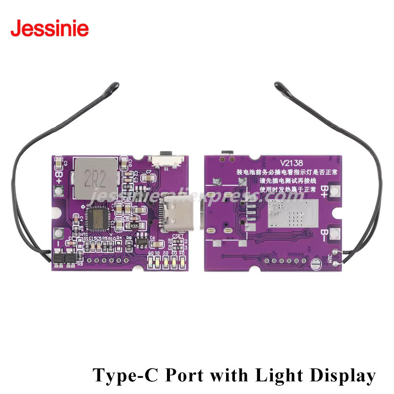 Jessinie 22,5 W Power Bank Lademodul mit bidirektionalem Schnellladen PD/QC Vollprotokoll und Digitalanzeige - Bild 2