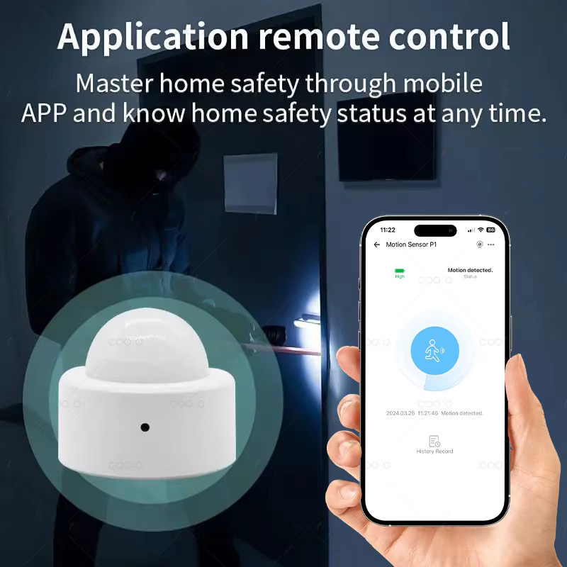 Ewelink Zigbee 3.0 Mini PIR Bewegungssensor in Weiß für Alexa und Google Home - Bild 3