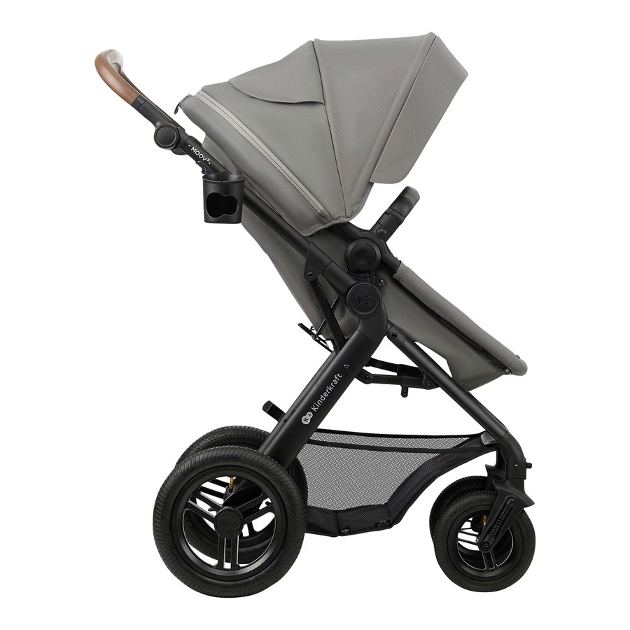 Kinderkraft Kombikinderwagen MOOV 2 Air Trio-Set mit Babyschale MINK PRO in Grau - Bild 2