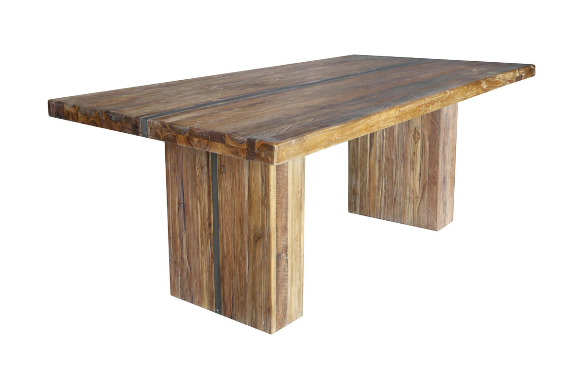 SIT-Möbel BANDA Esstisch aus Teakholz in Braun mit Live Edge Design, B/T: 180 x 100 cm - Bild 1