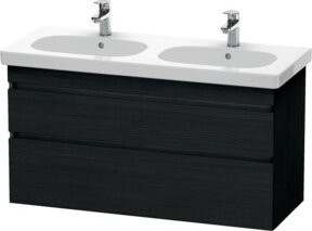 Duravit Waschtischunterschrank DuraStyle in Weiß, wandhängend mit 2 Schubladen, B: 115 cm, T: 45,3 cm, H: 61 cm - Bild 1
