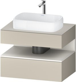 Duravit Waschtischunterschrank Qatego Weiß mit einer Schublade, B/T/H: 80 x 55 x 60 cm - Bild 1