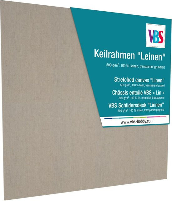 VBS Keilrahmen Leinen B: 20 cm, H: 20 cm - Bild 1