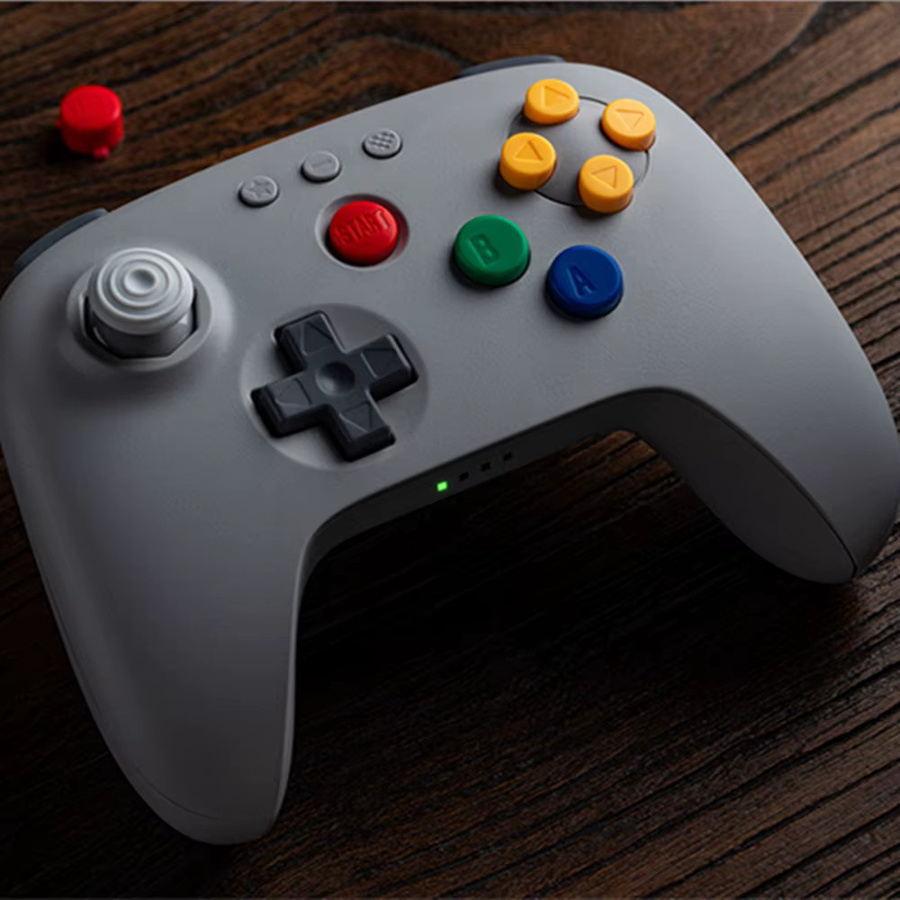 8Bitdo Bluetooth Gamepad 64 in Grau für Analogue 3D, Nintendo Switch, Windows und Android - Bild 3